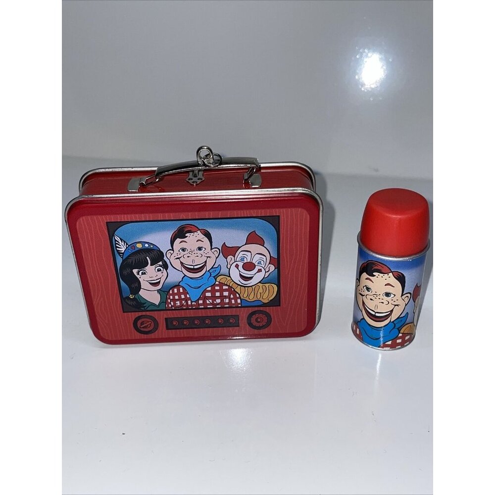 VTG 1999 Hallmark Keepsake Ornament Howdy Doody Lunch‎ Box Set TV Show Thermos